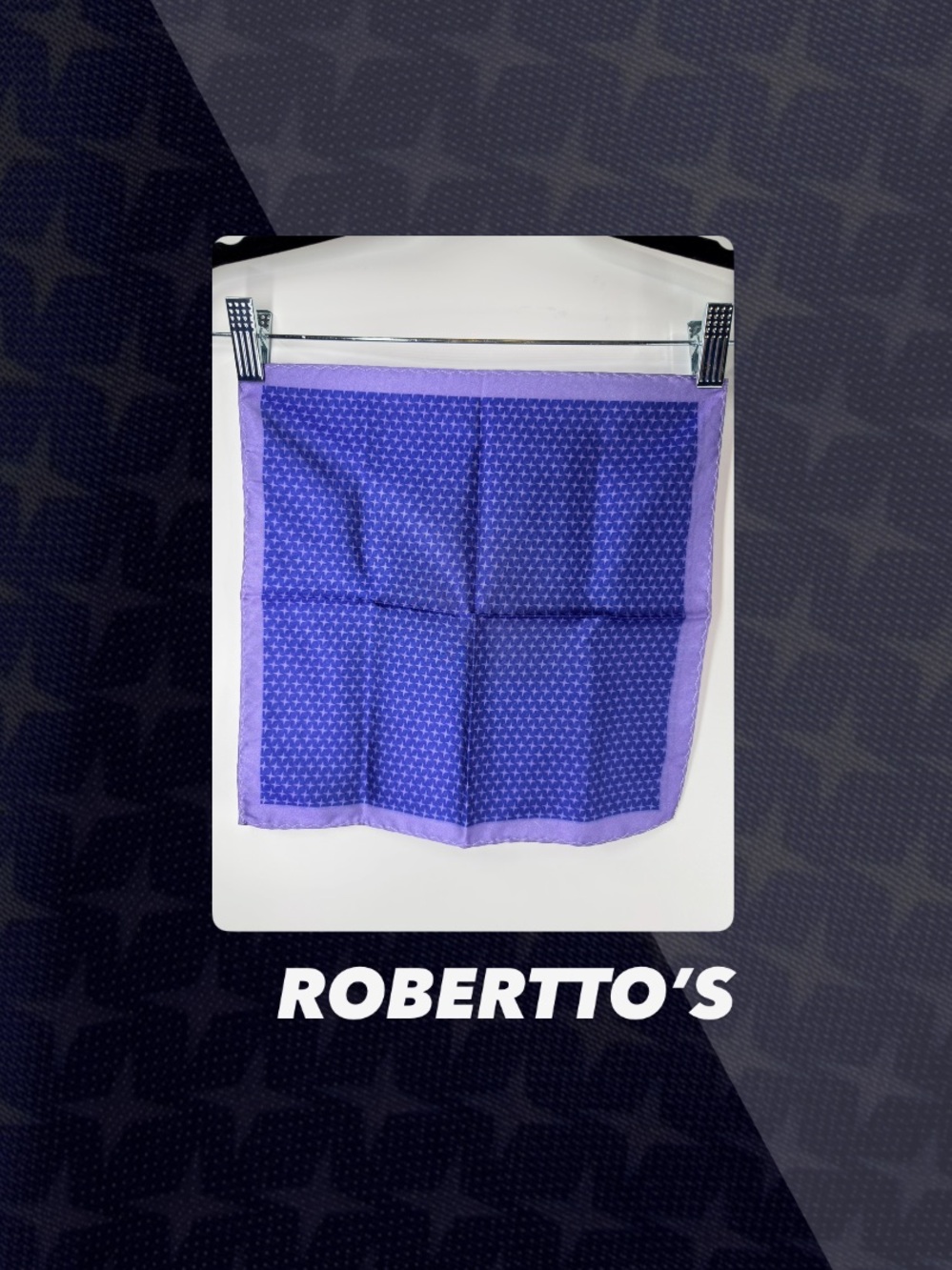 EUC Robertto’s Artisanal Silk Pocket Square